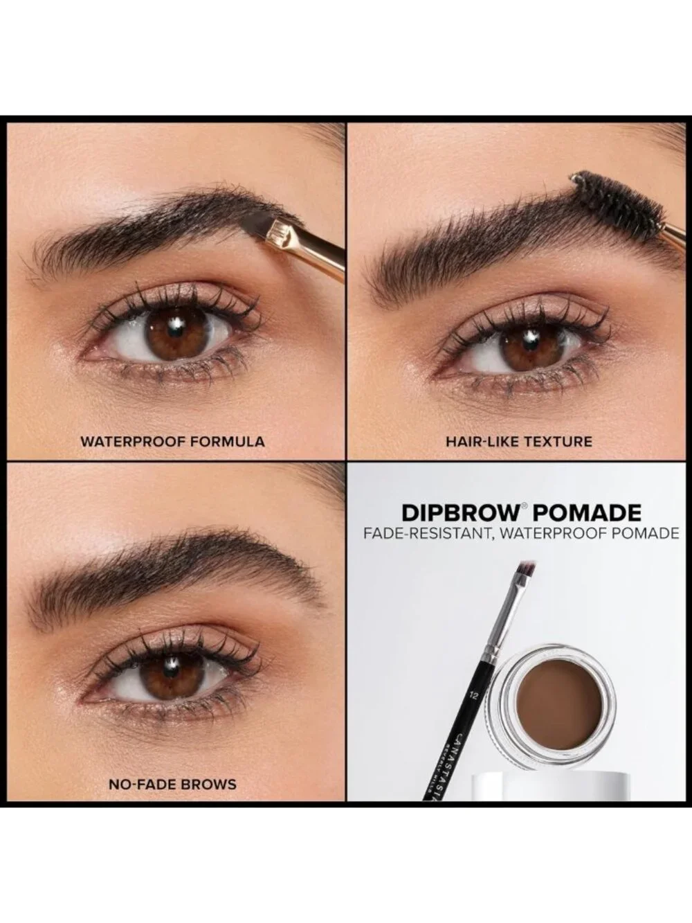 Full-Pigment Smudge-Proof Eyebrow Pomade - Long-Wearing Waterproof Formula